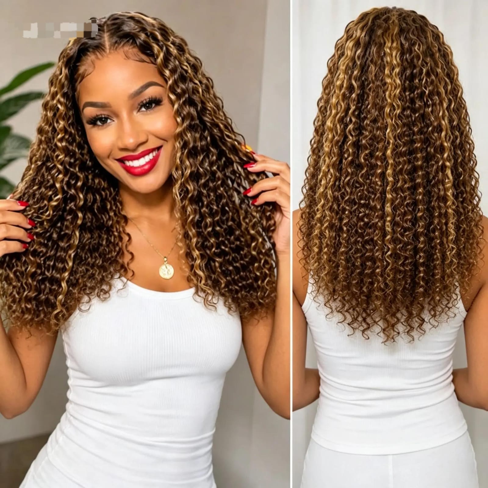 18 inch Water Curl Wig